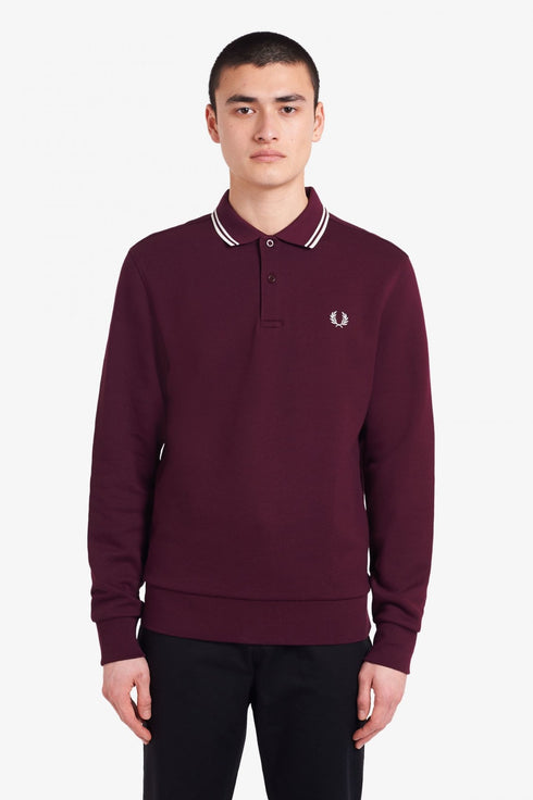 Polo Uomo rovescio in pile Nero Fred Perry- Francavilla Moda